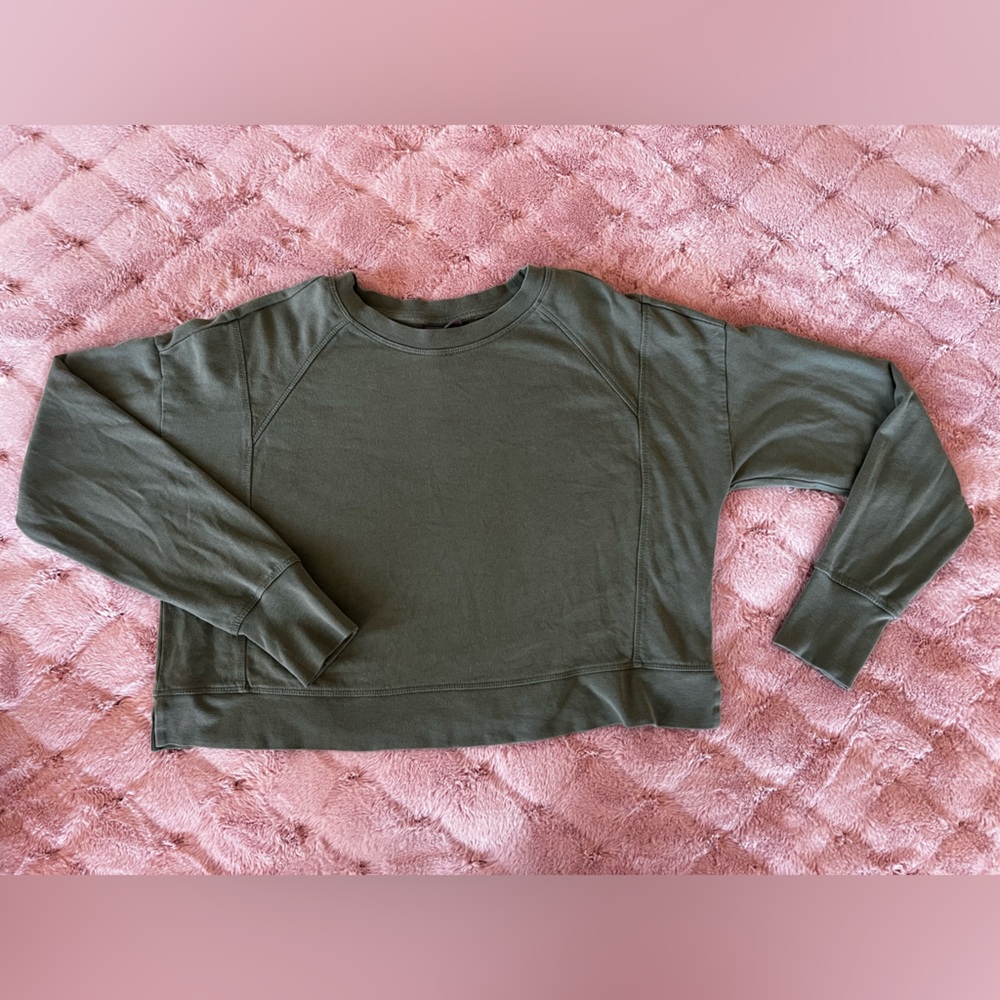 Cropped sweatshirt, size 8–10, Sweaty Betty